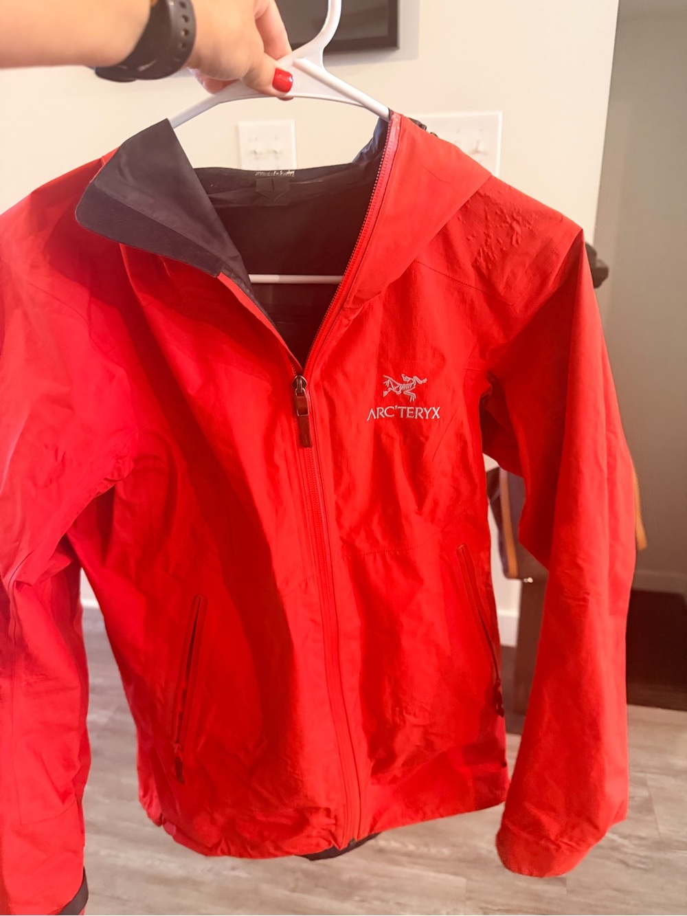 Arc'teryx Red Women's Hooded Shell Jacket